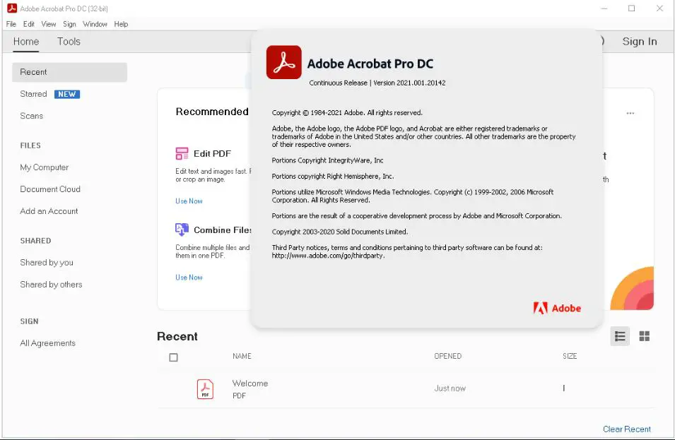 Adobe Acrobat Pro DC 2021 v21.011.20039
