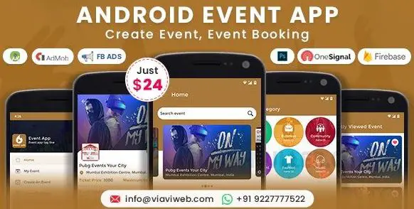 Android Event App (Create Event, Event Booking) v4.0 (Nulled)
