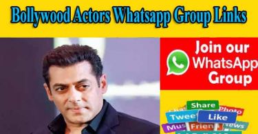 Bollywood Actors Whatsapp Group Links