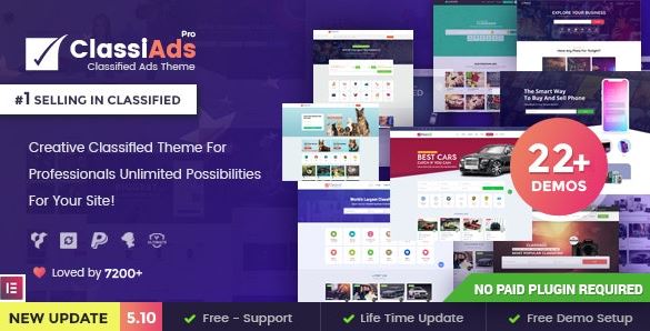 Classiads v5.10.0 – Classified Ads WordPress Theme (Nulled)