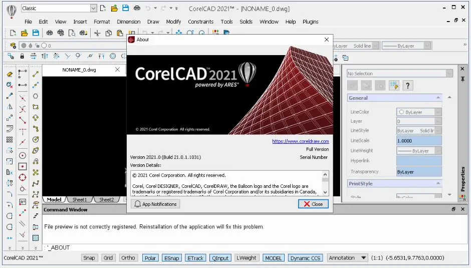 CorelCAD v2021.5 Build 21.2.1.3515 Portable Cracked 