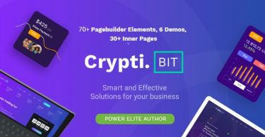 CryptiBIT– Technology Cryptocurrency WordPress theme