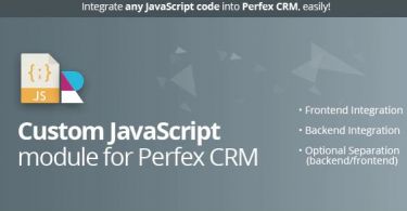 Custom JavaScript module for Perfex