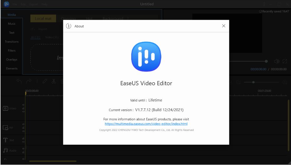 EaseUS Video Editor v1.7.7.12 Multilingual Portable