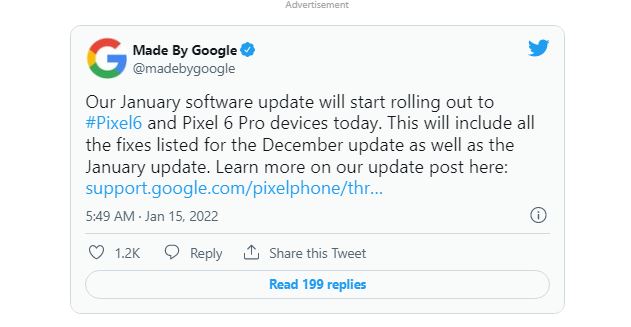 Google finally pushes OTA update to Pixel 6 and 6 Pro