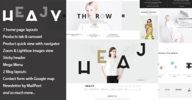 Heajy – Handmade Fashion WordPress Theme
