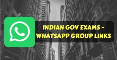 Indian Gov Jobs/Exams & Gov related WhatsApp Group Links