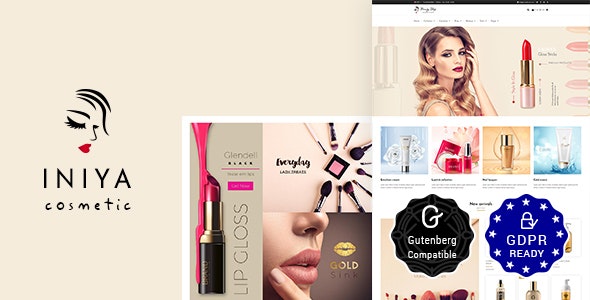 Iniya – Beauty Store Cosmetic Shop WordPress Theme
