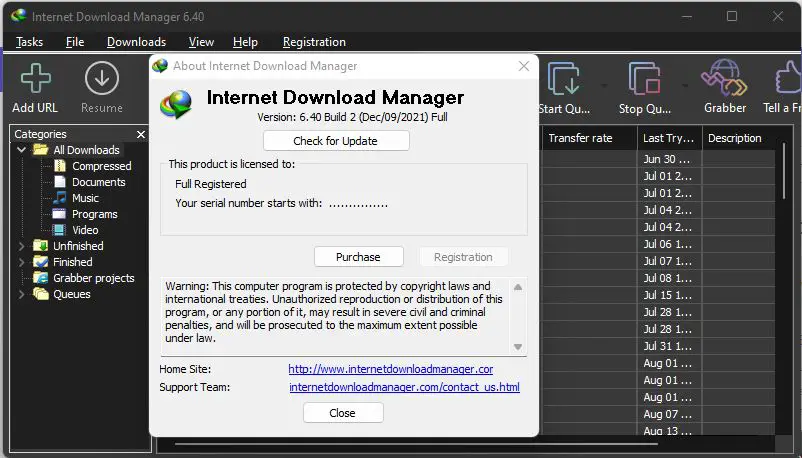 Internet Download Manager (IDM) v6.40 Build 2