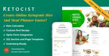 Ketocist – Keto Diet WordPress Theme