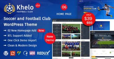 Khelo – Soccer WordPress Theme