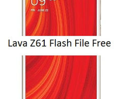 Lava Z61 Flash File