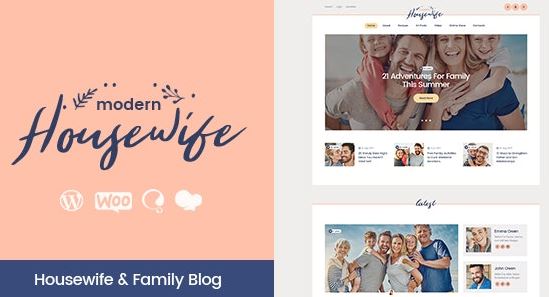Modern Housewife – Women & Family WordPress Blog Theme