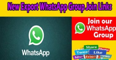 New Export WhatsApp Group Join Links
