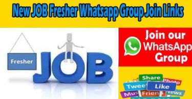 New JOB Fresher Whatsapp Group Join Links