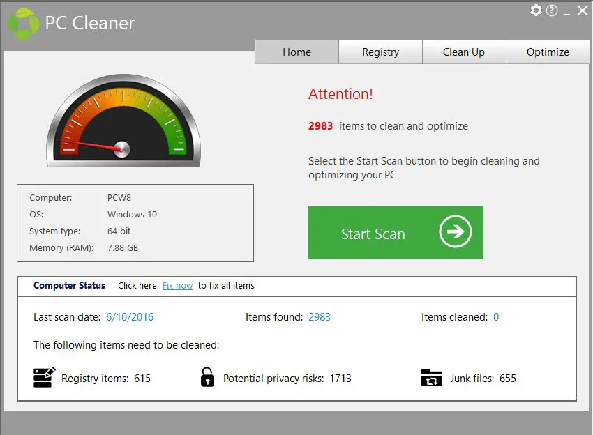 PC Cleaner Pro v8.2.0.5