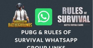 PUBG & Rules of Survival WhatsApp Group Links