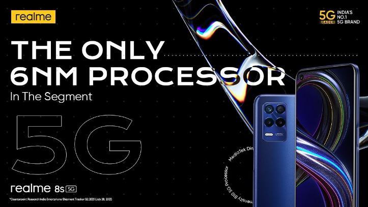 Realme 8s 5G color options officially confirmed, Leaked on September 9