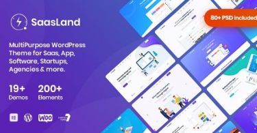 Saasland – MultiPurpose WordPress Theme for Startup Business