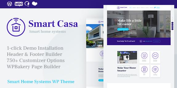 Smart Casa Home Automation & Technologies WordPress Theme