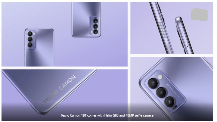 Tecno Camon 18T comes with Helio G85 and 48MP selfie camera
