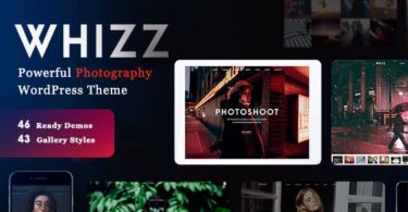 Whizz Photography Wordpress For Photography
