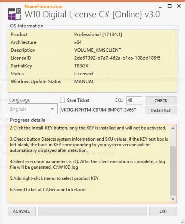 Windows 10 Digital License C V3 5 Multilingual Online