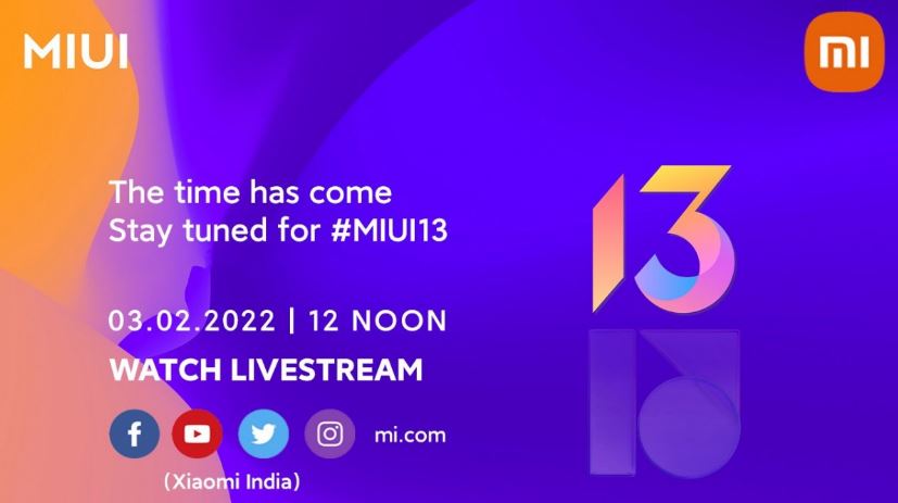Xiaomi will detail MIUI 13 rollout plans for India tomorrow