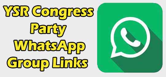 YSR Congress Party WhatsApp Group Links