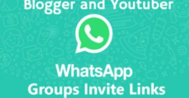 YouTubers & Bloggers WhatsApp Group Links