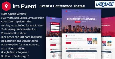 imEvent – Conference Meetup WordPress Theme