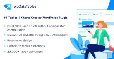 wpDataTables – Tables and Charts Manager for WordPress